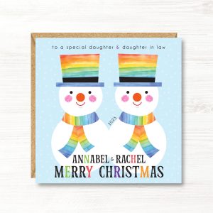Personalised LGBT Christmas Card, Gay, Lesbian
