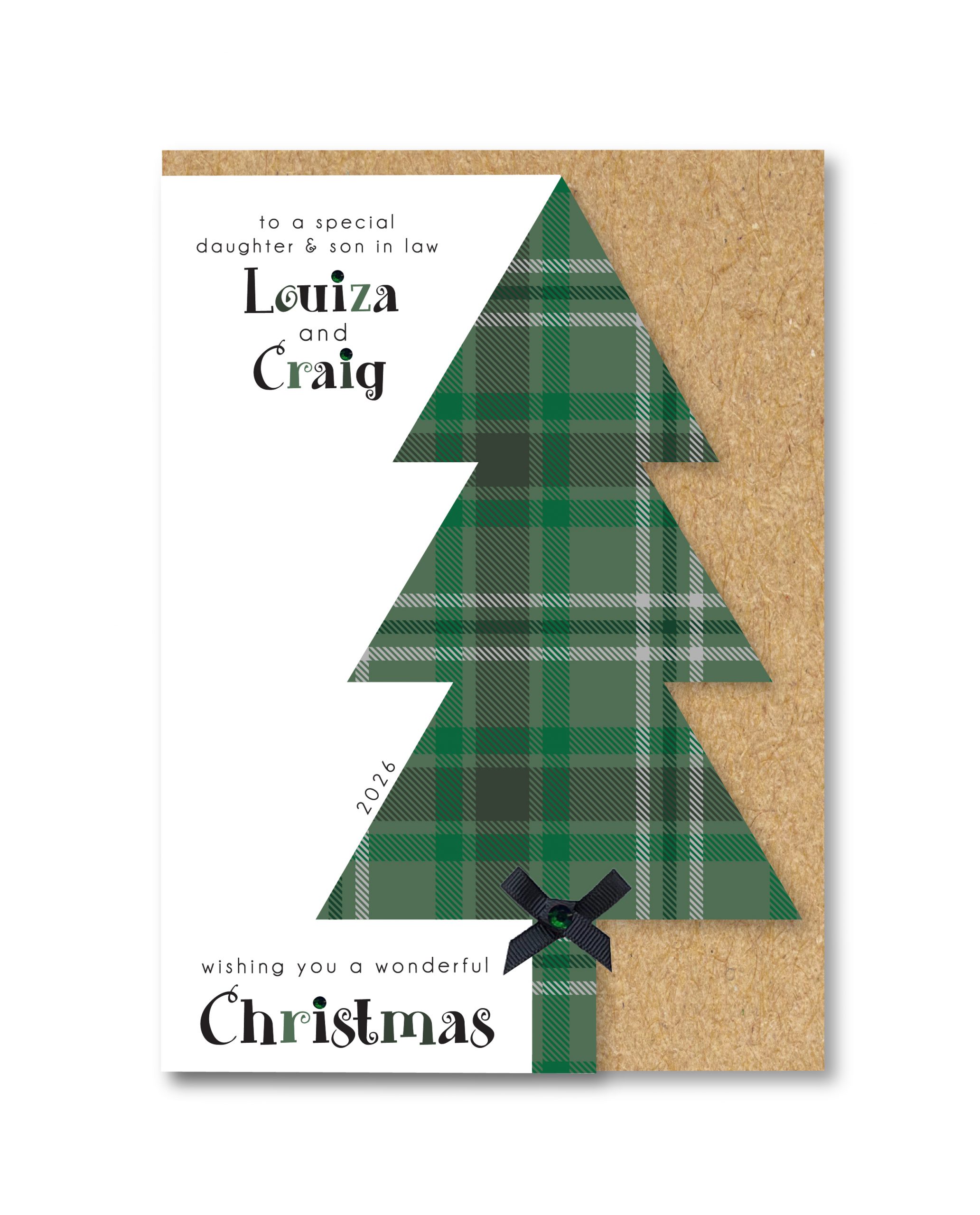 A5 Personalised Handmade Christmas Card - Any Relation - Image 2