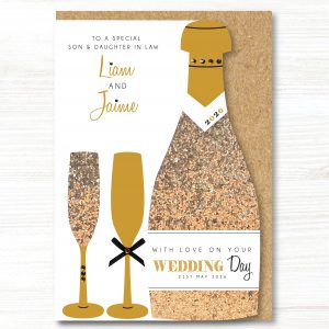 A5 Personalised Handmade Congratulations On Your Wedding Day Card, Any Relation