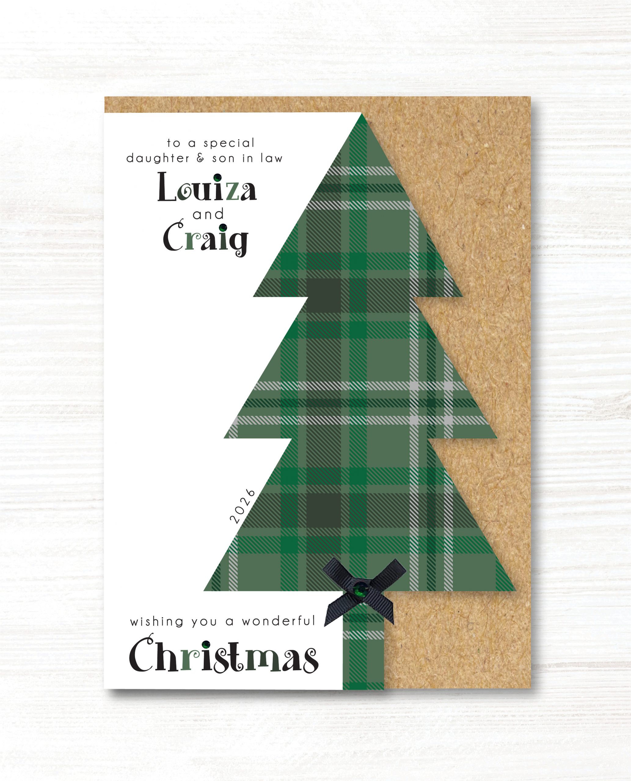 A5 Personalised Handmade Christmas Card - Any Relation