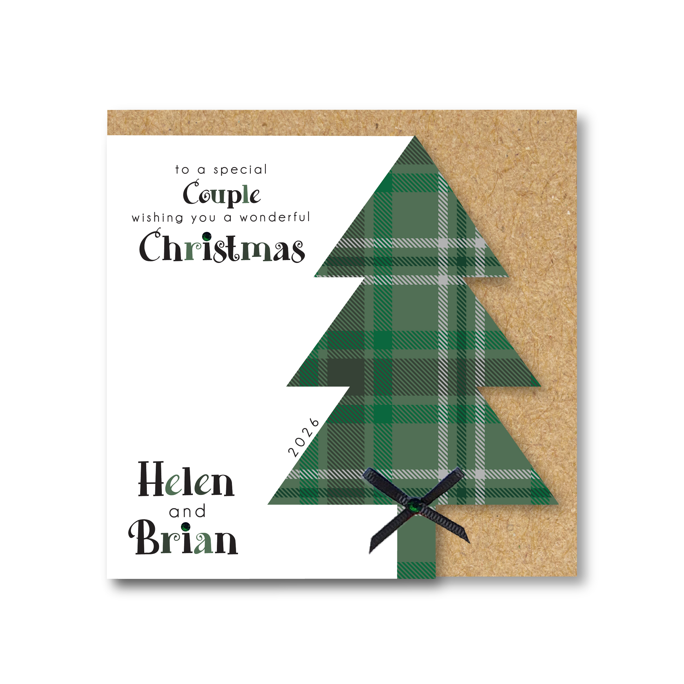 Personalised Handmade Christmas Card - Any Relation - Image 2