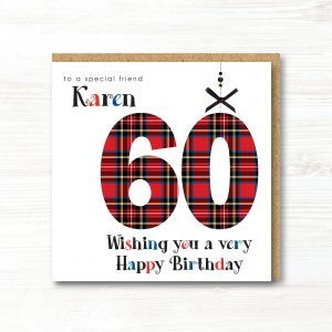 Personalised Handmade Birthday Card, Any Age, Any Relation