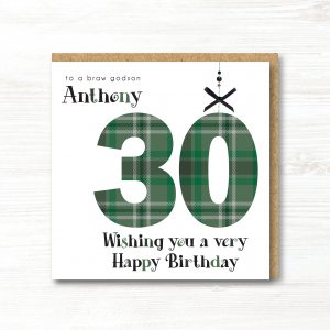 Personalised Handmade Birthday Card, Any Age, Any Relation