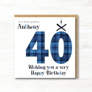 Personalised Handmade Birthday Card, Any Age, Any Relation