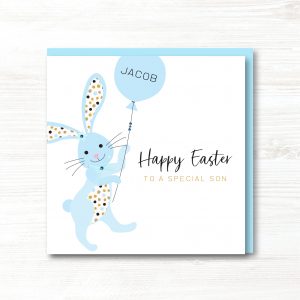 Personalised Handmade Boy 1st Easter Card