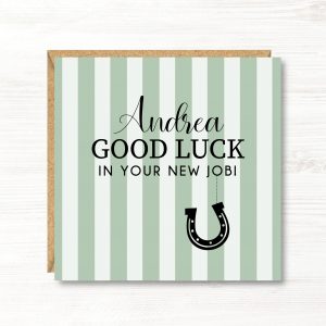 Personalised Good Luck in your New Job Card