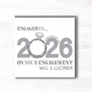 Personalised Handmade Engagement Card