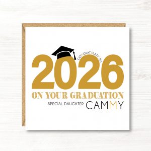 Personalised Handmade Graduation Card, Friend, Daughter, Granddaughter, Sister, Goddaughter, Son, Nephew, Grandson, Godson, Brother, Sister