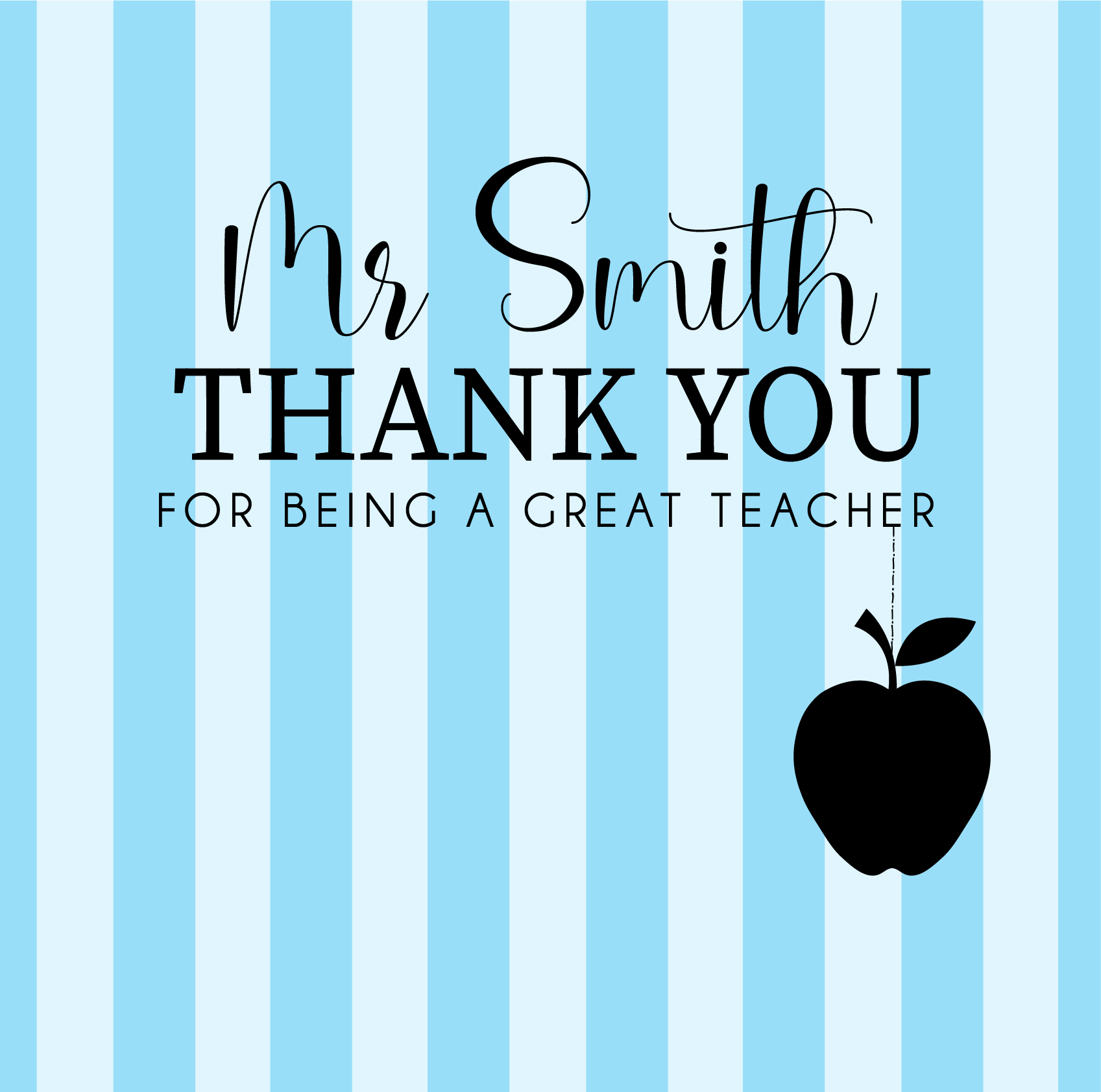 Personalised Thank You Teacher Card - Image 2