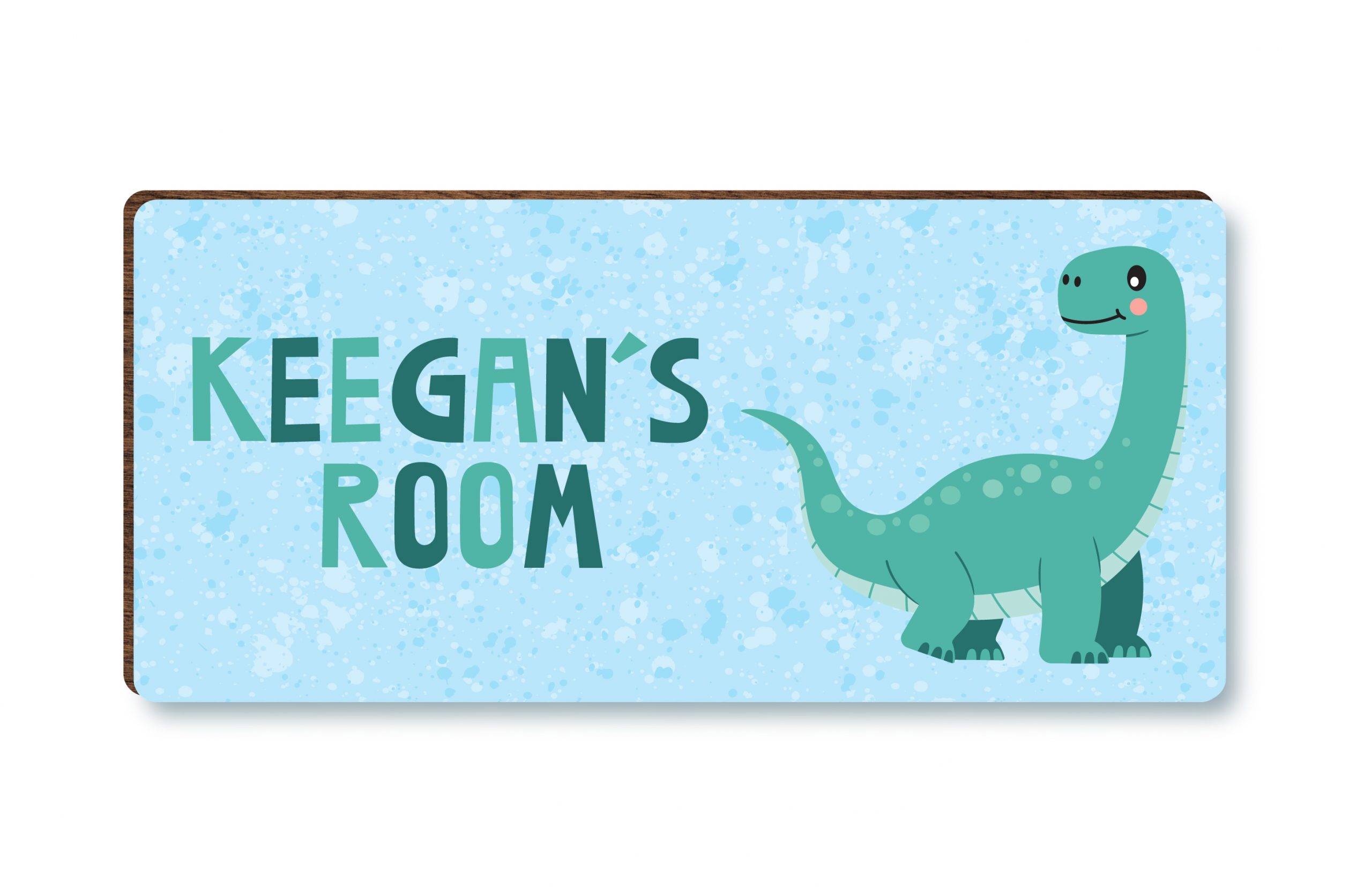 Personalised Dinosaur Boys Wooden Bedroom Door Sign, Plaque, Gift - Image 3