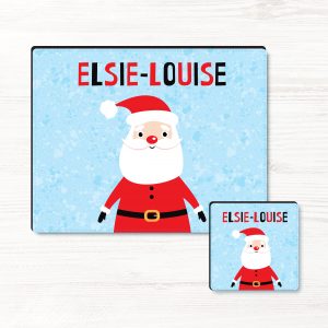 Personalised Children's Christmas Placemat, Coaster, Placemat and Coaster Set, Christmas Gift