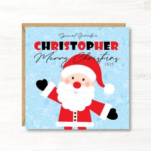 Personalised Children's Christmas Card, Father Christmas, Daughter, Son, Niece, Nephew, Goddaughter, Sister, Brother, Great Granddaughter