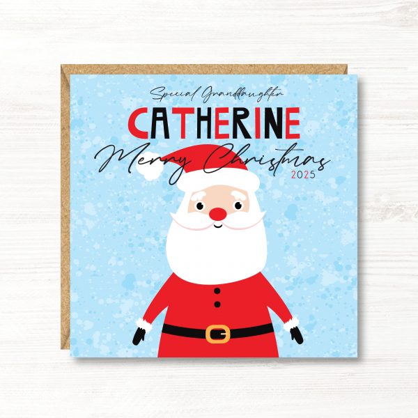 Personalised Children's Christmas Card, Father Christmas, Daughter, Son, Niece, Nephew, Goddaughter, Sister, Brother, Great Granddaughter