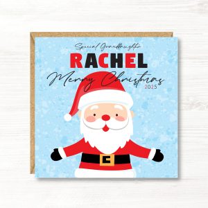 Personalised Children's Christmas Card, Father Christmas, Daughter, Son, Niece, Nephew, Goddaughter, Sister, Brother, Great Granddaughter