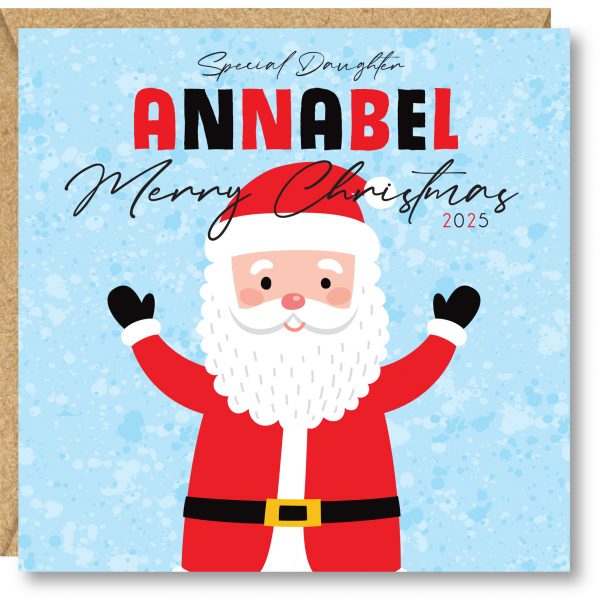 Personalised Children's Christmas Card, Father Christmas, Daughter, Son, Niece, Nephew, Goddaughter, Sister, Brother, Great Granddaughter - Image 2