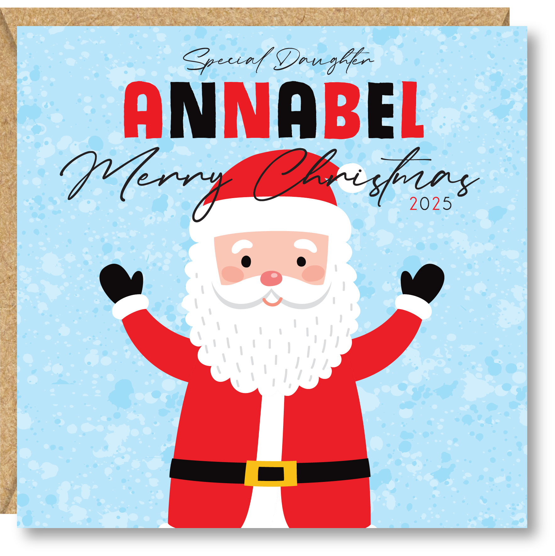Personalised Children's Christmas Card, Father Christmas, Daughter, Son, Niece, Nephew, Goddaughter, Sister, Brother, Great Granddaughter - Image 2