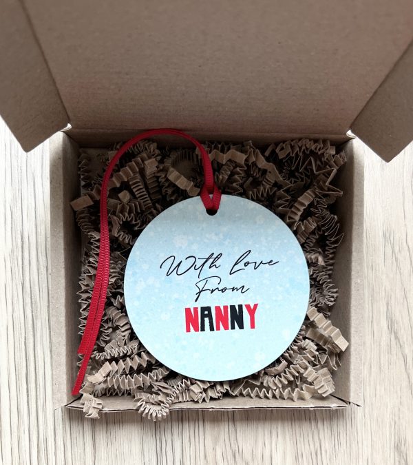 Personalised Father Christmas Wooden Christmas Bauble, Gift - Image 4
