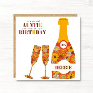 Personalised Birthday Card, Friend, Sister, Auntie, Daughter, Goddaughter, Granddaughter
