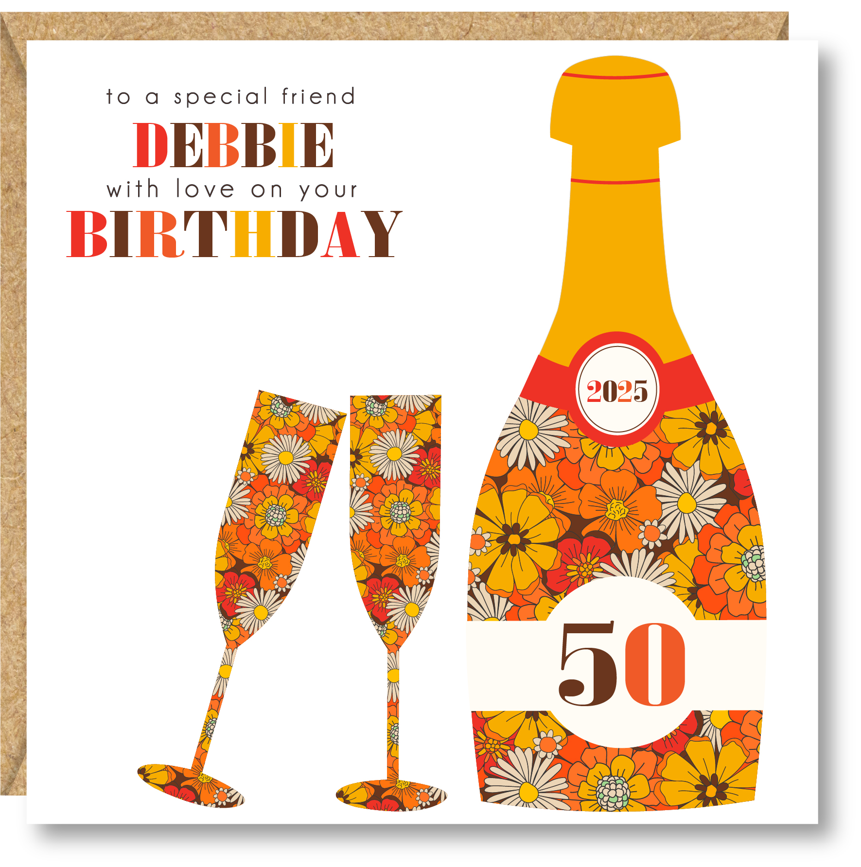 Personalised Birthday Card, 18th, 21st, 30th, 40th, 50th, 60th, 70th Friend, Sister, Auntie, Daughter, Goddaughter, Granddaughter - Image 2