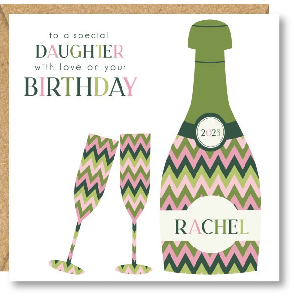 Personalised Birthday Card, Friend, Sister, Auntie, Daughter, Goddaughter, Granddaughter - Image 2