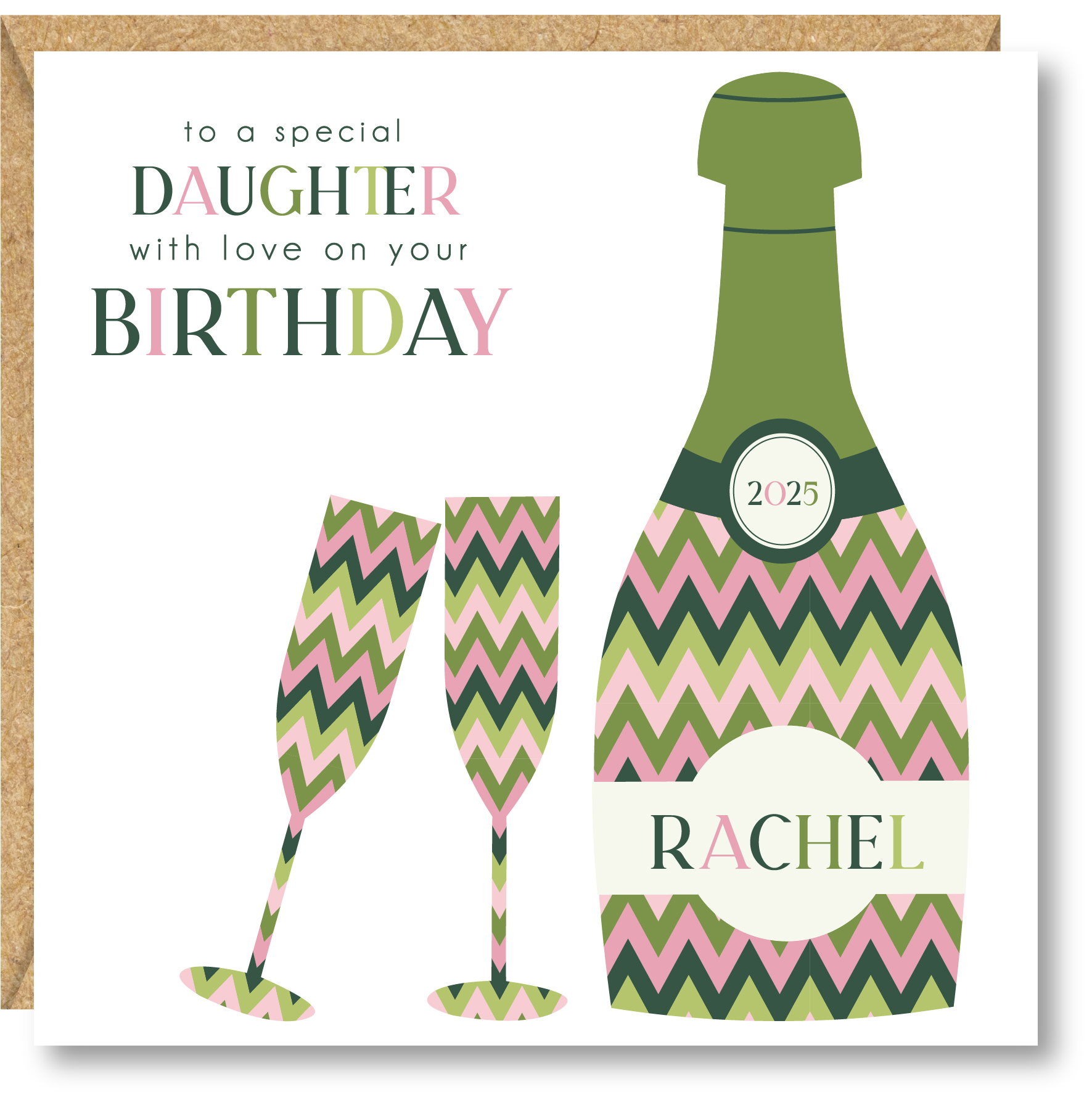 Personalised Birthday Card, Friend, Sister, Auntie, Daughter, Goddaughter, Granddaughter - Image 2
