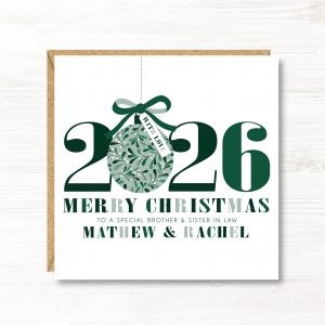 Personalised Christmas Card, Any Relation