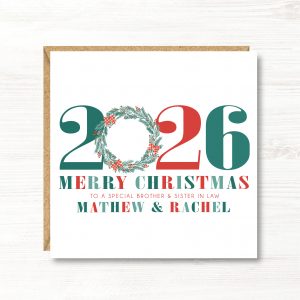 Personalised Christmas Card, Any Relation