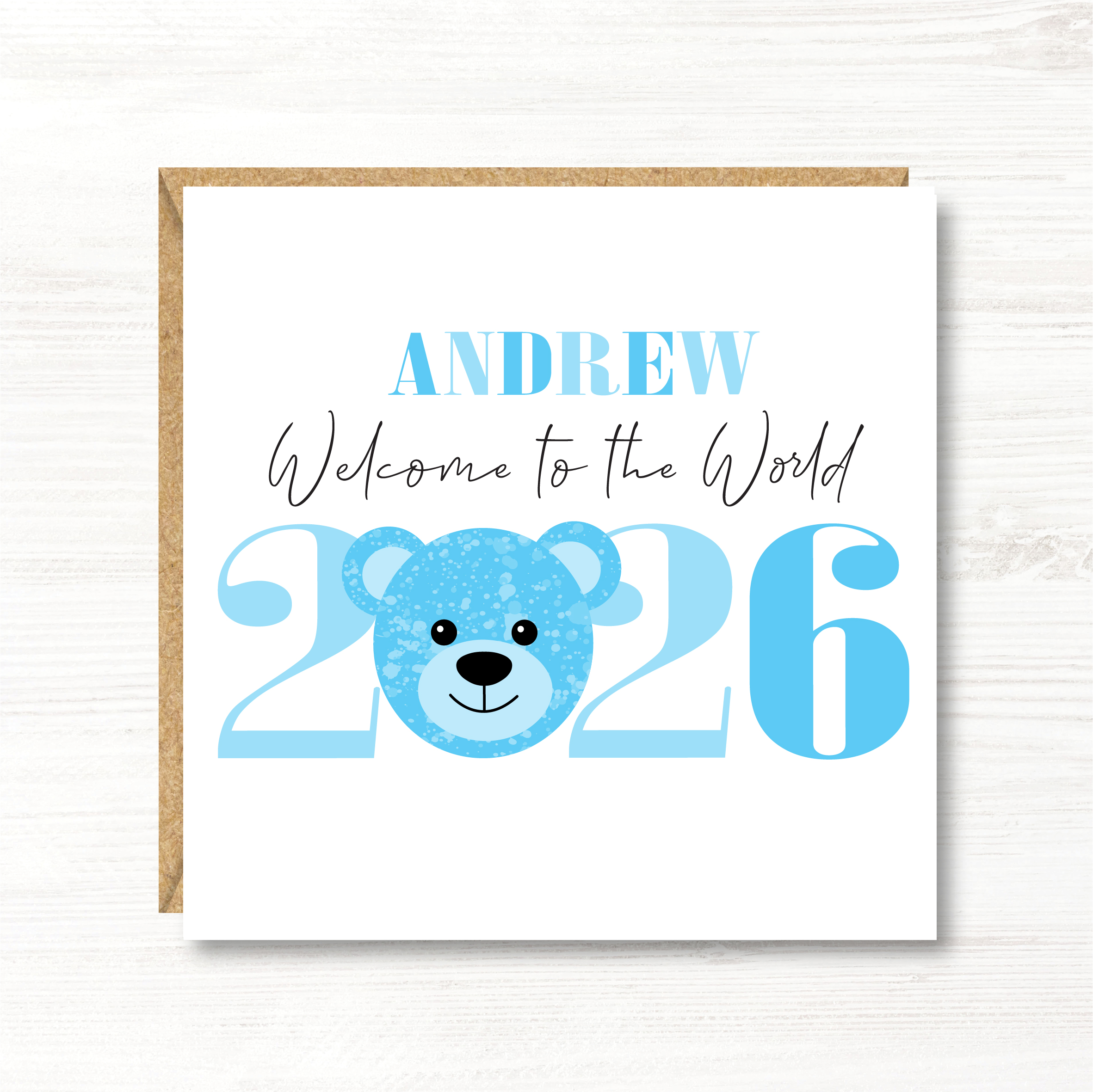 Personalised New Baby Boy Card - Image 3