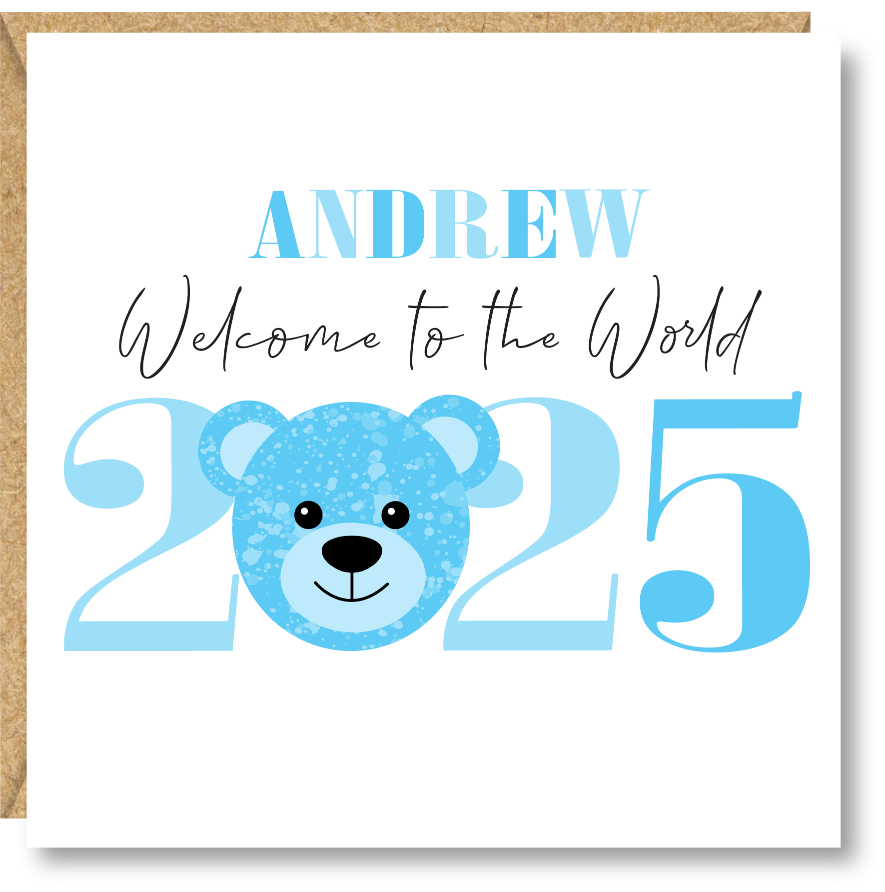 Personalised New Baby Boy Card - Image 2