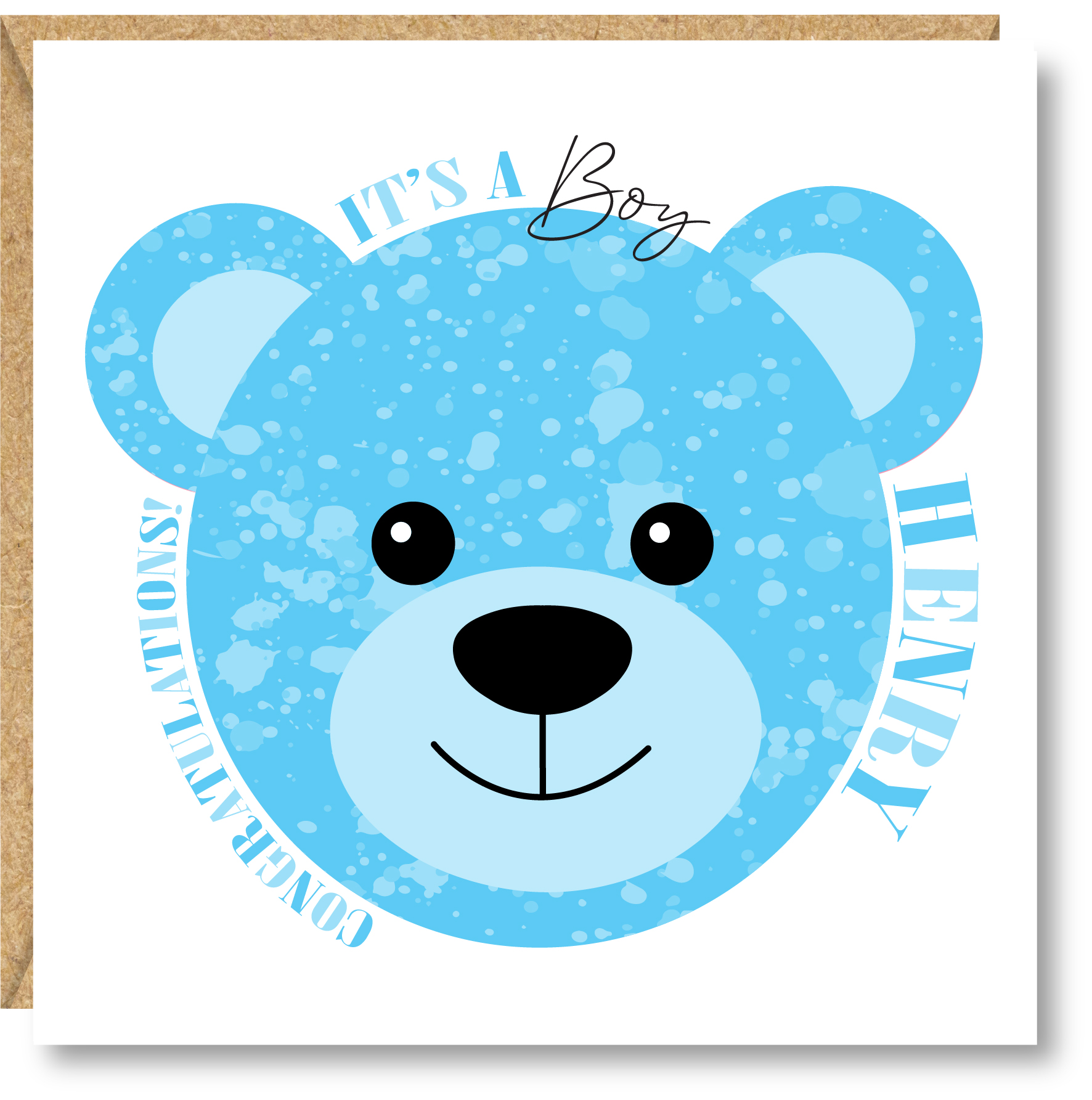 Personalised New Baby Boy Card - Image 2