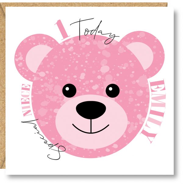 Personalised Girl Birthday Card 1st, 2nd, 3rd, 4th, Daughter, Niece, Granddaughter, Sister, Goddaughter, Great Granddaughter - Image 2