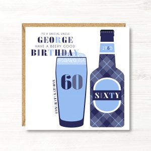 Personalised Birthday Card, 18th, 21st, 30th, 40th, 50th, 60th, 70th, 80th, Gift for Son, Dad, Uncle, Nephew, Friend, Grandson, Brother