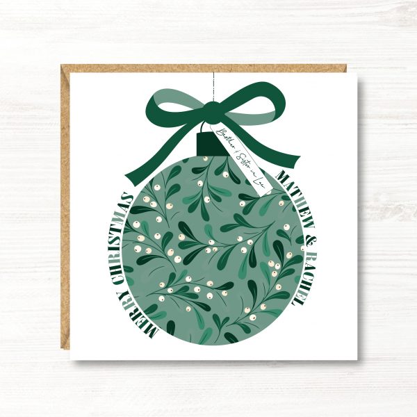 Personalised Christmas Card, Gift for Son, Daughter, Sister, Brother, Friends, Nephew, Niece, Granddaughter, Grandson, Couple
