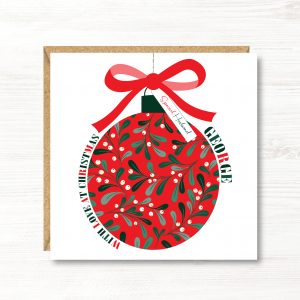 Personalised Christmas Card, Husband, Wife, Boyfriend, Girlfriend, Partner