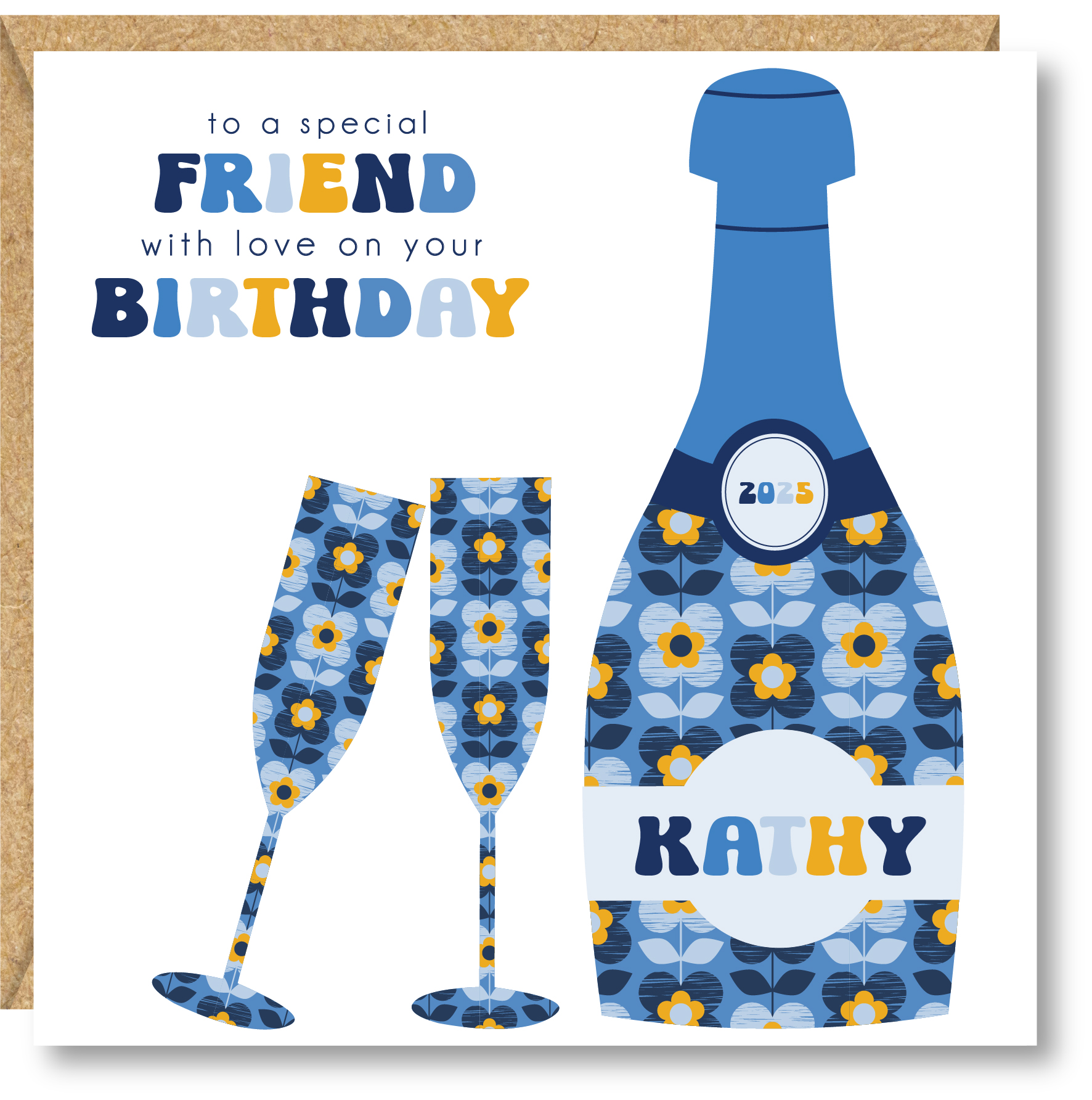 Personalised Birthday Card, Friend, Sister, Auntie, Daughter, Goddaughter, Granddaughter, Girlfriend - Image 2