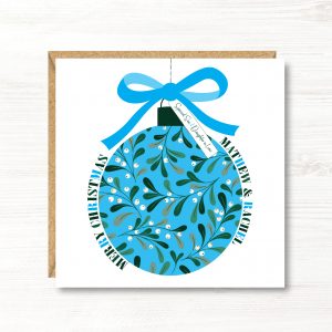 Personalised Christmas Card, Gift for Son, Daughter, Sister, Brother, Friends, Nephew, Niece, Granddaughter, Grandson, Couple