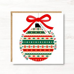 Personalised Christmas Card, Gift for Son, Daughter, Sister, Brother, Friends, Nephew, Niece, Granddaughter, Grandson, Couple