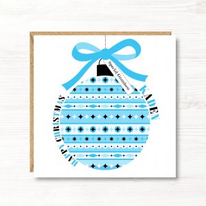Personalised Boys First Christmas Card, Christmas Card, Son, Nephew, Godson, Brother, Great Grandson, Cousin
