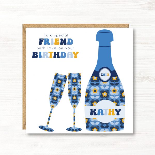 Personalised Birthday Card, Friend, Sister, Auntie, Daughter, Goddaughter, Granddaughter, Girlfriend