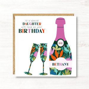 Personalised Birthday Card, Friend, Sister, Auntie, Daughter, Goddaughter, Granddaughter, Girlfriend