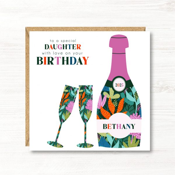 Personalised Birthday Card, Friend, Sister, Auntie, Daughter, Goddaughter, Granddaughter, Girlfriend