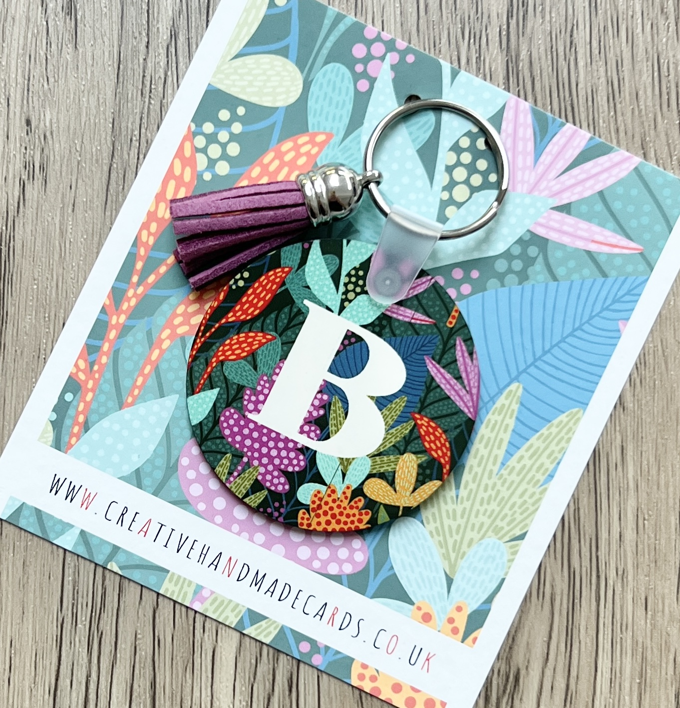 Personalised Handmade Letter Keyring A-Z, Keychain, Christmas Gift, Stocking Filler, Gift