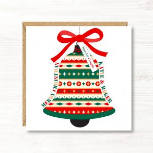 Personalised Christmas Card, Gift for Son, Daughter, Sister, Brother, Friends, Nephew, Niece, Granddaughter, Grandson, Couple