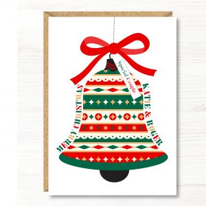 Large A5 Personalised Christmas Card, Friends, Daughter, Son, Brother, Sister, Niece, Nephew, Granddaughter, Grandson