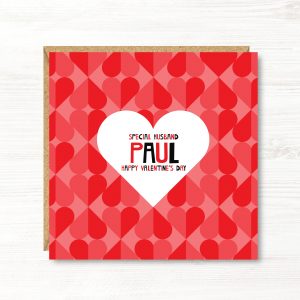Personalised Valentine's Day Card, Husband, Wife, Girlfriend, Boyfriend, Partner, Fiance, Fiancee