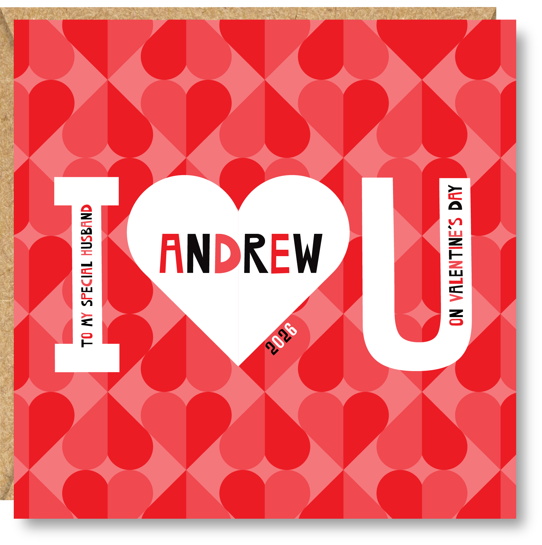 Personalised Valentine's Day Card, Husband, Wife, Girlfriend, Boyfriend, Partner, Fiance, Fiancee - Image 2