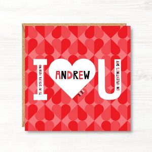 Personalised Valentine's Day Card, Husband, Wife, Girlfriend, Boyfriend, Partner, Fiance, Fiancee