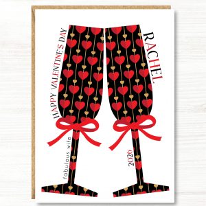 Personalised Valentine's Day Card, Husband, Wife, Girlfriend, Boyfriend, Partner, Fiance, Fiancee, A5 size