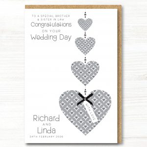 A5 Personalised Handmade Congratulations On Your Wedding Day Card, Any Relation