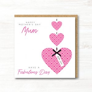 Personalised Handmade Mother's Day Card